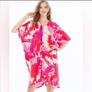 NATORI Lucent Palms Caftan
Duchesse Rose size Large